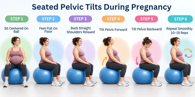 Ball Seated Pelvic Tiles During Pregnancy

