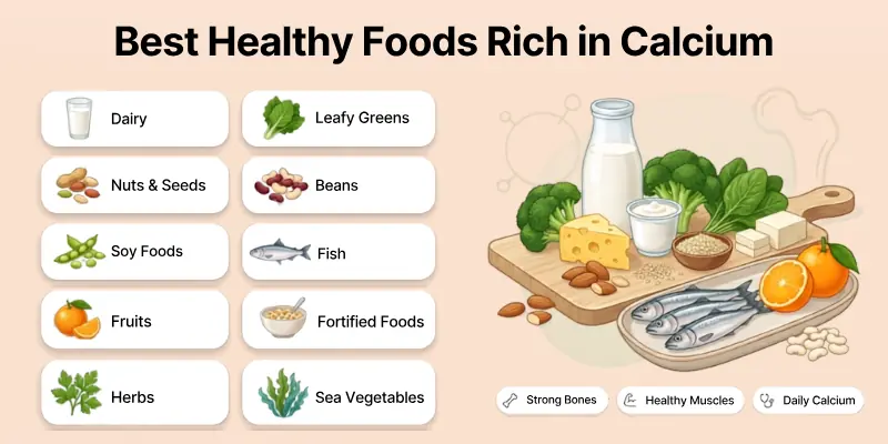 Best Healthy Foods Rich in Calcium
