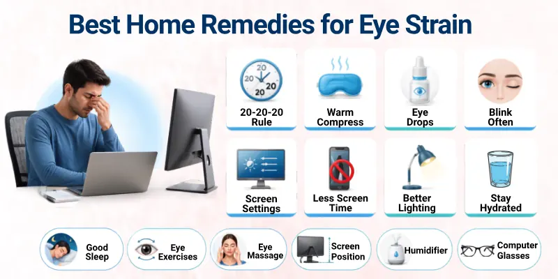 Best Home Remedies for Eye Strain