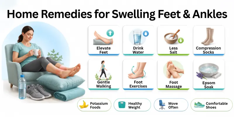 Best Home Remedies for Swelling Feet and Ankles