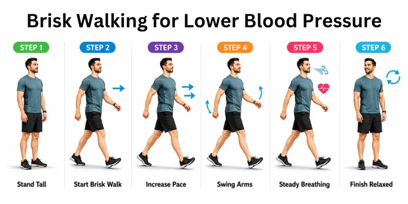 Brisk Walking for Lower Blood Pressure