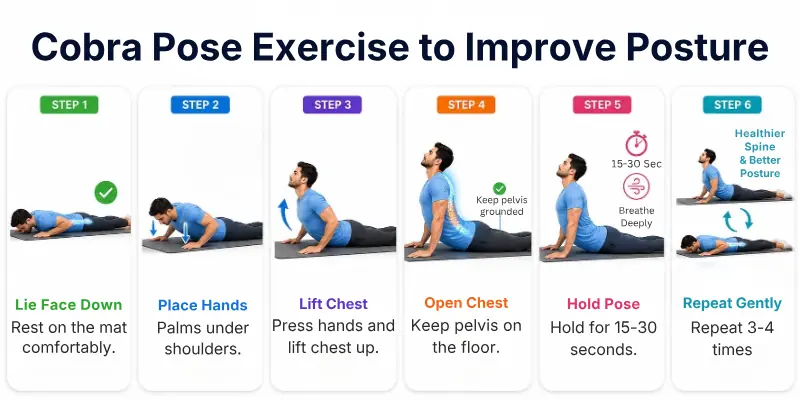 Cobra Pose Exercise to Improve Posture
