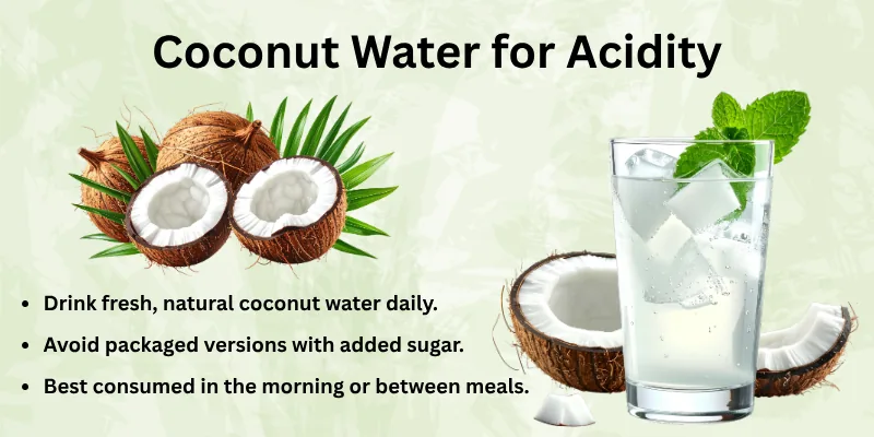 Coconut Water for Acidity