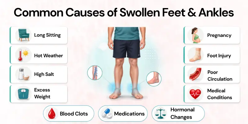Common Causes of Swollen Feet and Ankles