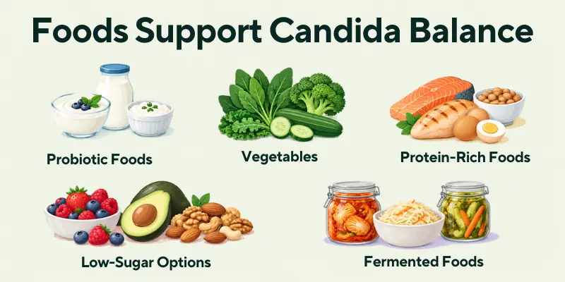 Foods Support Candida Balance