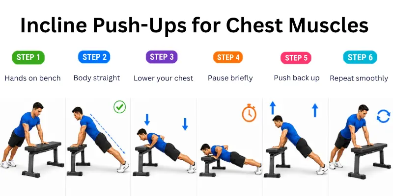 Incline Push-Ups for Chest Muscles