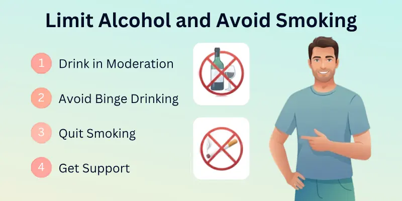 Limit Alcohol and Avoid Smoking
