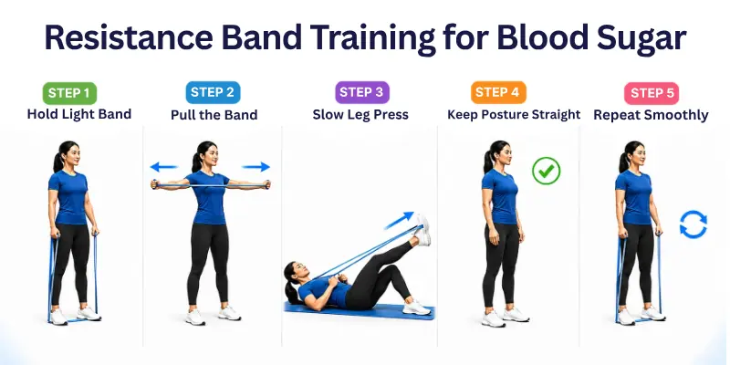 Resistance Band Training for Blood Sugar Control