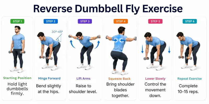 Reverse Dumbbell Fly Exercise
