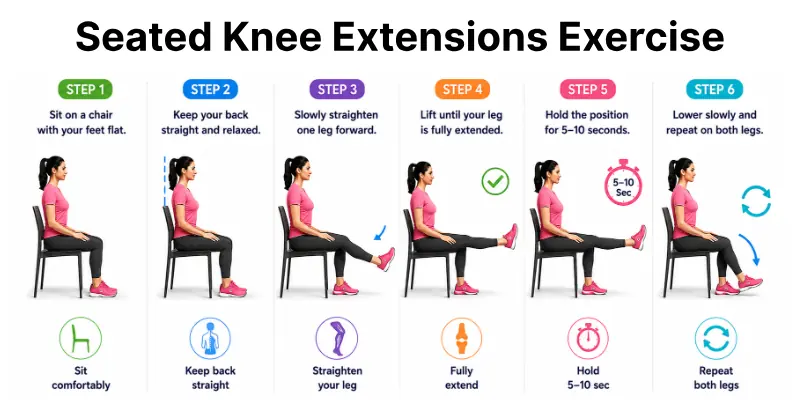 Seated Knee Extensions Exercise