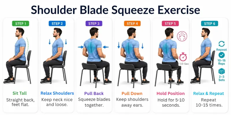 Shoulder Blade Squeeze Exercise 
