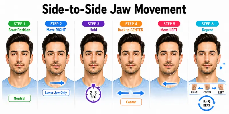 Side-to-Side Jaw Movement Exercise
