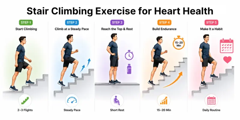 Stair Climbing Exercise for Heart Health