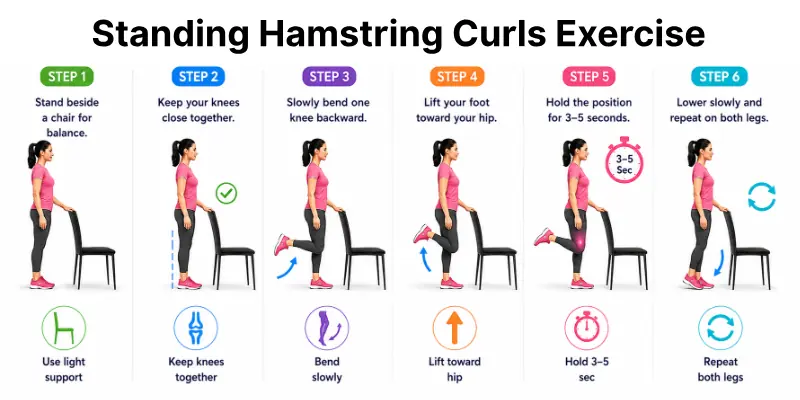 Standing Hamstring Curls Exercise