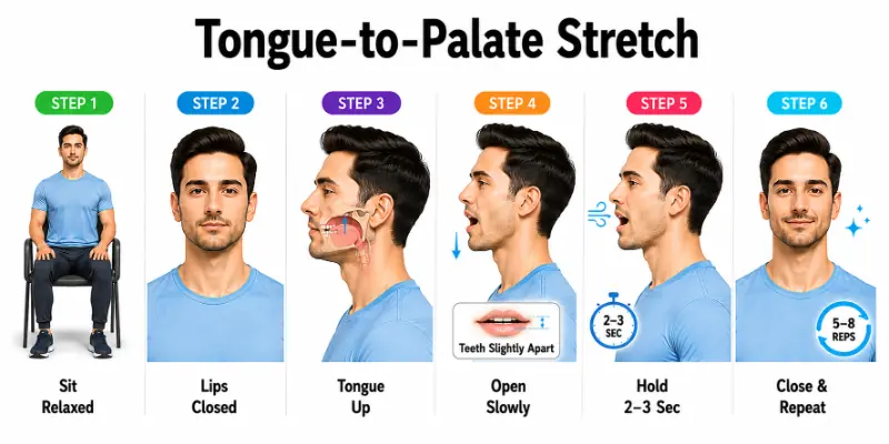 Tongue-to-Palate Stretch Exercise