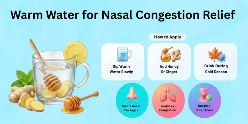 Warm Water for Nasal Congestion Relief