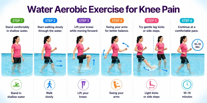 Water Aerobic Exercise for Knee Pain