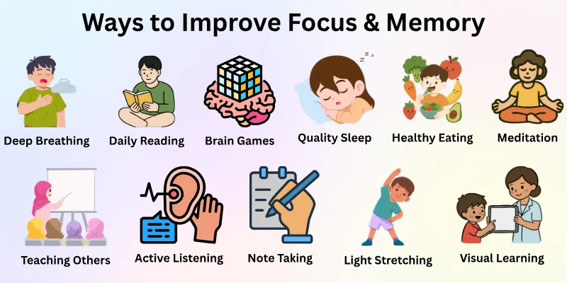 Ways to Improve Focus & Memory
