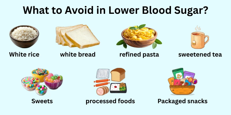 What to Avoid in Lower Blood Sugar?